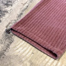 画像8: 【WONDERGROUND】RIB WIDE SILHOUETTE VELOUR PANTS / PINK / OS (8)
