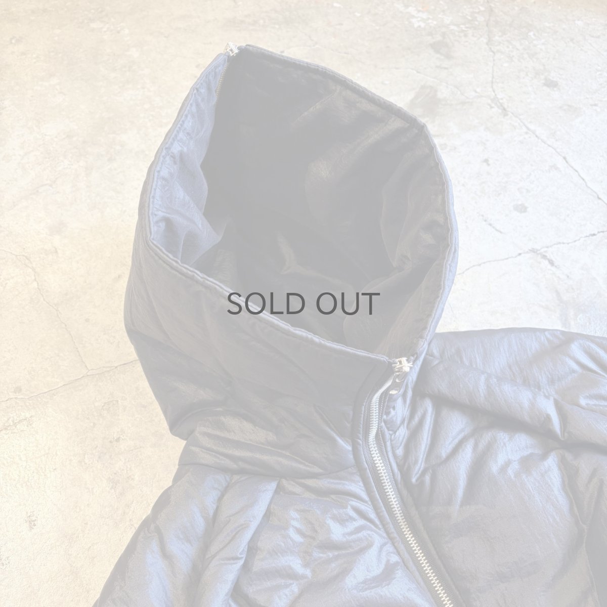 画像12: 【WONDERGROUND】 SAILOR NYLON DOWN ZIP UP SHORT JACKET / BLACK / OS (12)