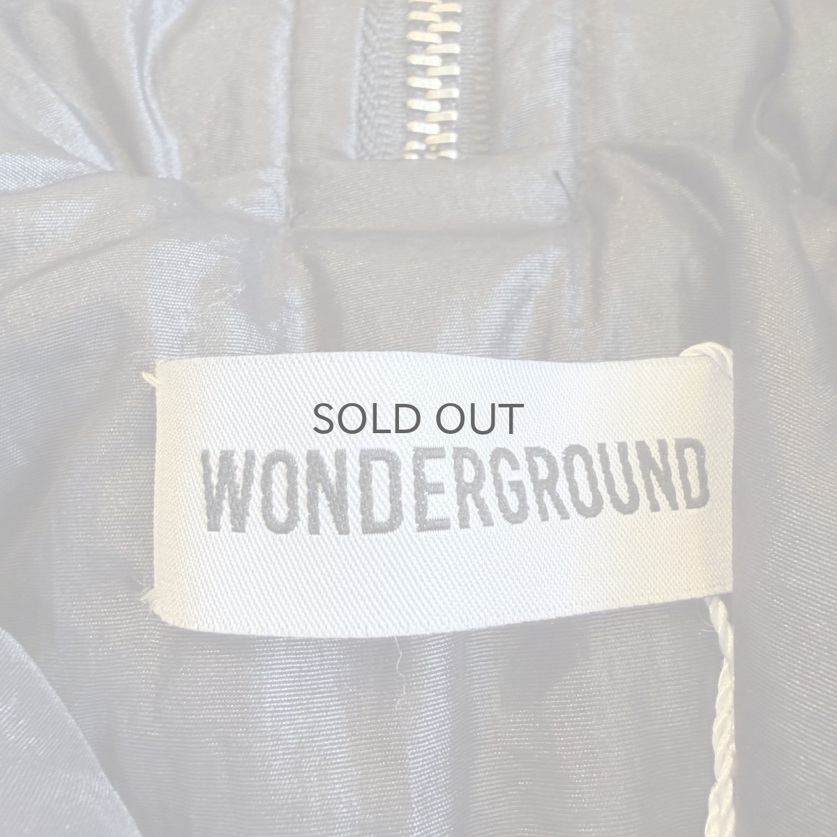 画像14: 【WONDERGROUND】 SAILOR NYLON DOWN ZIP UP SHORT JACKET / BLACK / OS (14)