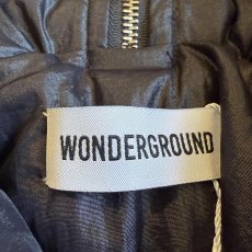 画像14: 【WONDERGROUND】 SAILOR NYLON DOWN ZIP UP SHORT JACKET / BLACK / OS (14)