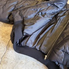 画像8: 【WONDERGROUND】 SAILOR NYLON DOWN ZIP UP SHORT JACKET / BLACK / OS (8)