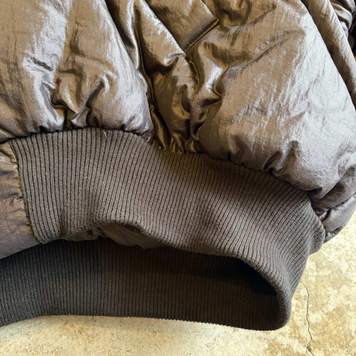 画像9: 【WONDERGROUND】 SAILOR NYLON DOWN ZIP UP SHORT JACKET / BLACK / OS (9)