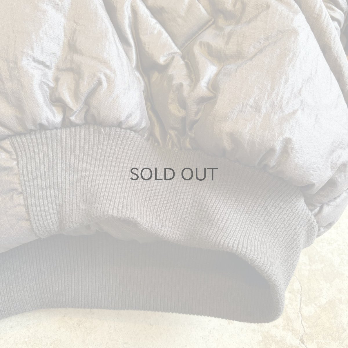 画像9: 【WONDERGROUND】 SAILOR NYLON DOWN ZIP UP SHORT JACKET / BLACK / OS (9)