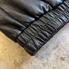 画像3: NECK BOA DESIGN FAUX LEATHER ZIP UP JACKET / Ladies L (3)