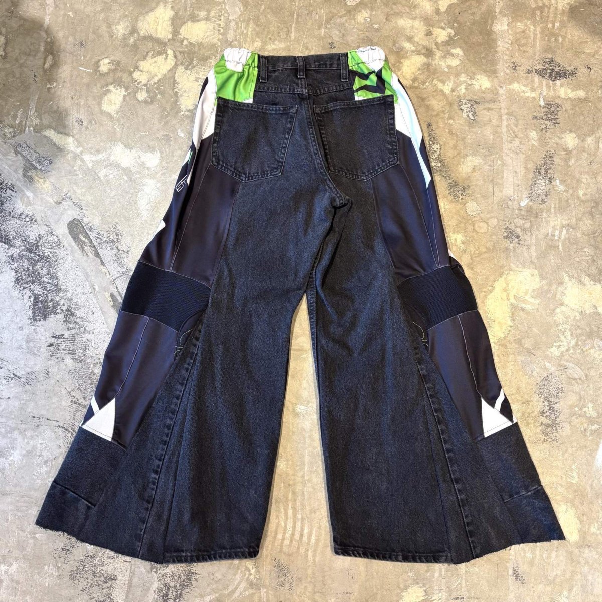 画像2: 【Wiz&Witch】"UNITED" MOTO-X WIDE DENIM PANTS / OS (2)