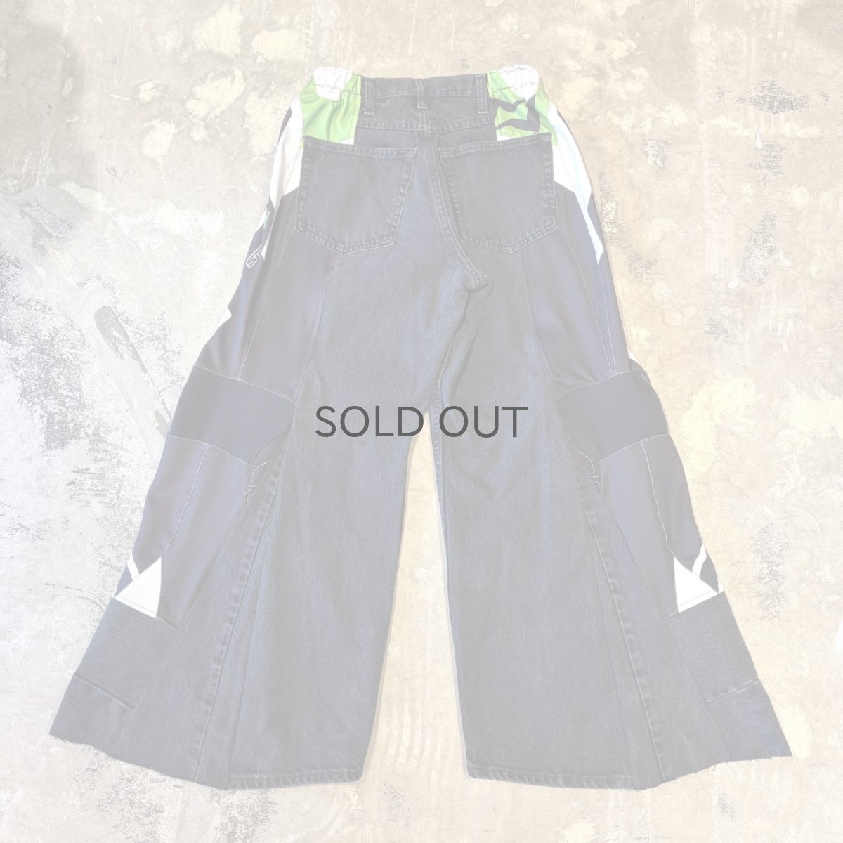 画像2: 【Wiz&Witch】"UNITED" MOTO-X WIDE DENIM PANTS / OS (2)