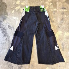 画像2: 【Wiz&Witch】"UNITED" MOTO-X WIDE DENIM PANTS / OS (2)