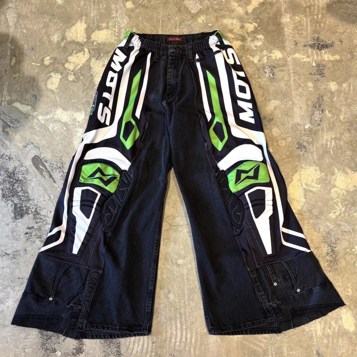 画像1: 【Wiz&Witch】"UNITED" MOTO-X WIDE DENIM PANTS / OS (1)