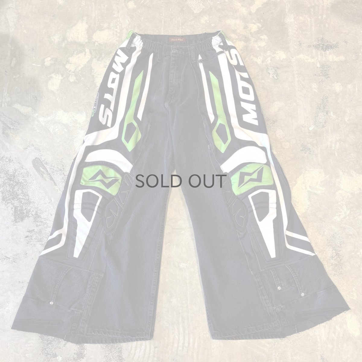 画像1: 【Wiz&Witch】"UNITED" MOTO-X WIDE DENIM PANTS / OS (1)