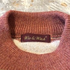 画像10: 【Wiz&Witch】"UNITED" THREE FACE DECORATIVE KNIT SWETER / OS (10)