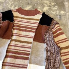 画像4: 【Wiz&Witch】"UNITED" THREE FACE DECORATIVE KNIT SWETER / OS (4)