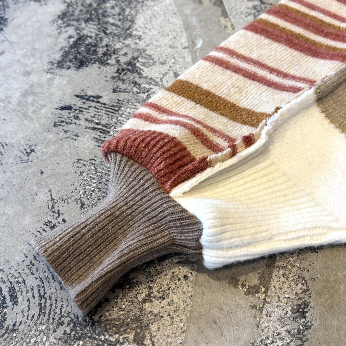 画像7: 【Wiz&Witch】"UNITED" THREE FACE DECORATIVE KNIT SWETER / OS (7)