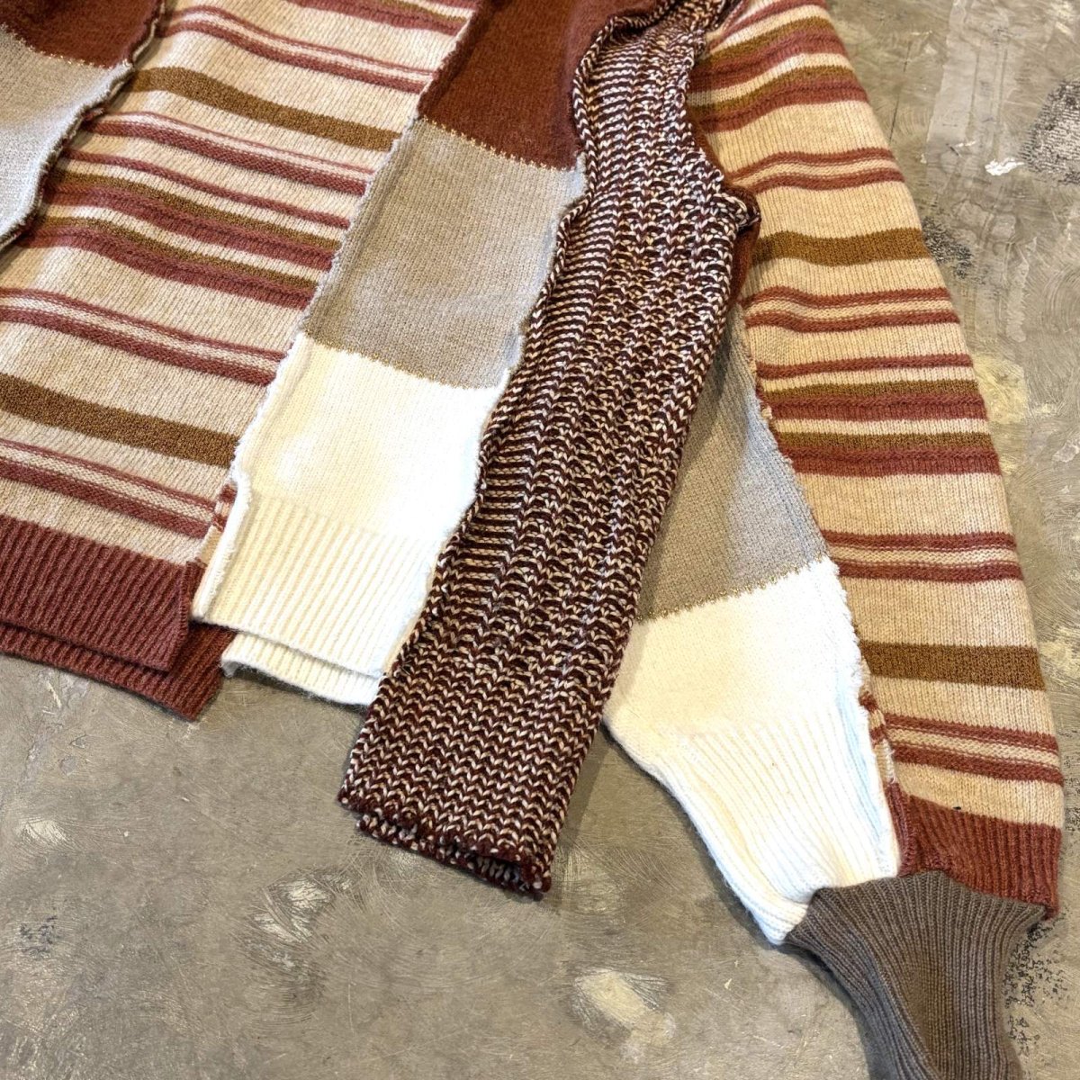 画像6: 【Wiz&Witch】"UNITED" THREE FACE DECORATIVE KNIT SWETER / OS (6)