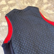 画像9: OLD BOA LINER ZIP UP QUILTING VEST / Mens M~L (9)