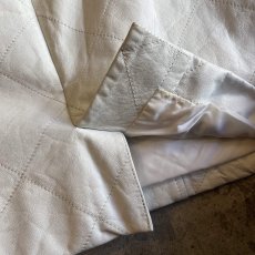 画像9: WHITE COLOR STITCH DESIGN REAL LEATHER SKIRT / W29(M) (9)
