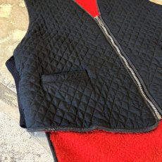 画像5: OLD BOA LINER ZIP UP QUILTING VEST / Mens M~L (5)