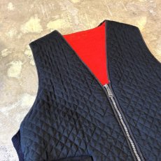 画像3: OLD BOA LINER ZIP UP QUILTING VEST / Mens M~L (3)