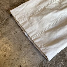 画像5: WHITE COLOR STITCH DESIGN REAL LEATHER SKIRT / W29(M) (5)