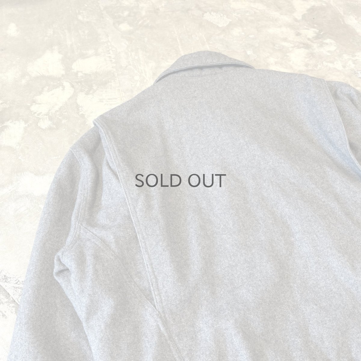 画像10: 2WAY COLLAR FRONT FLAP ZIP UP WOOL JACKET / Mens L (10)