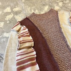 画像3: 【Wiz&Witch】"UNITED" THREE FACE DECORATIVE KNIT SWETER / OS (3)