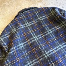 画像11: ALL OVER MIX COLOR CHECK PATTERN TWEED DOUBLE DESIGN JACKET / Ladies L (11)
