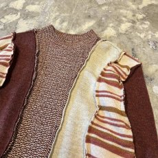 画像4: 【Wiz&Witch】"UNITED" THREE FACE DECORATIVE KNIT SWETER / OS (4)