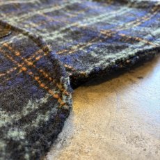 画像12: ALL OVER MIX COLOR CHECK PATTERN TWEED DOUBLE DESIGN JACKET / Ladies L (12)