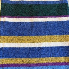 画像8: MULTI BORDER ALL OVER PATTERN DESIGN KNIT WIDE PANTS / FREE (8)