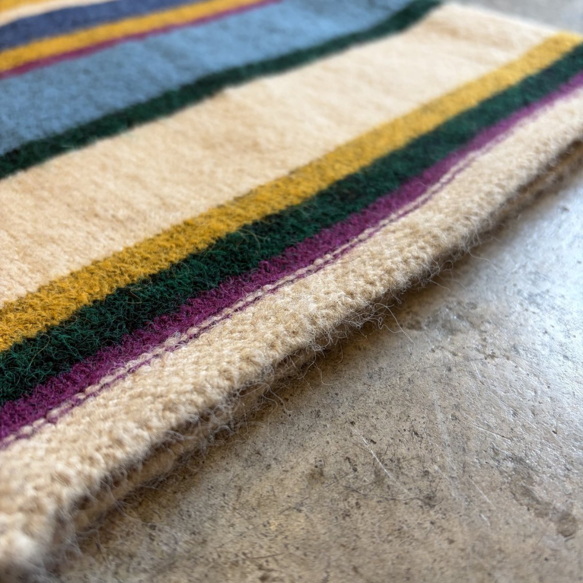 画像10: MULTI BORDER ALL OVER PATTERN DESIGN KNIT WIDE PANTS / FREE (10)