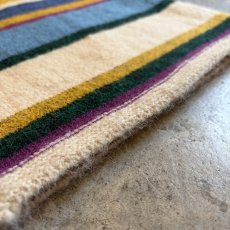 画像10: MULTI BORDER ALL OVER PATTERN DESIGN KNIT WIDE PANTS / FREE (10)