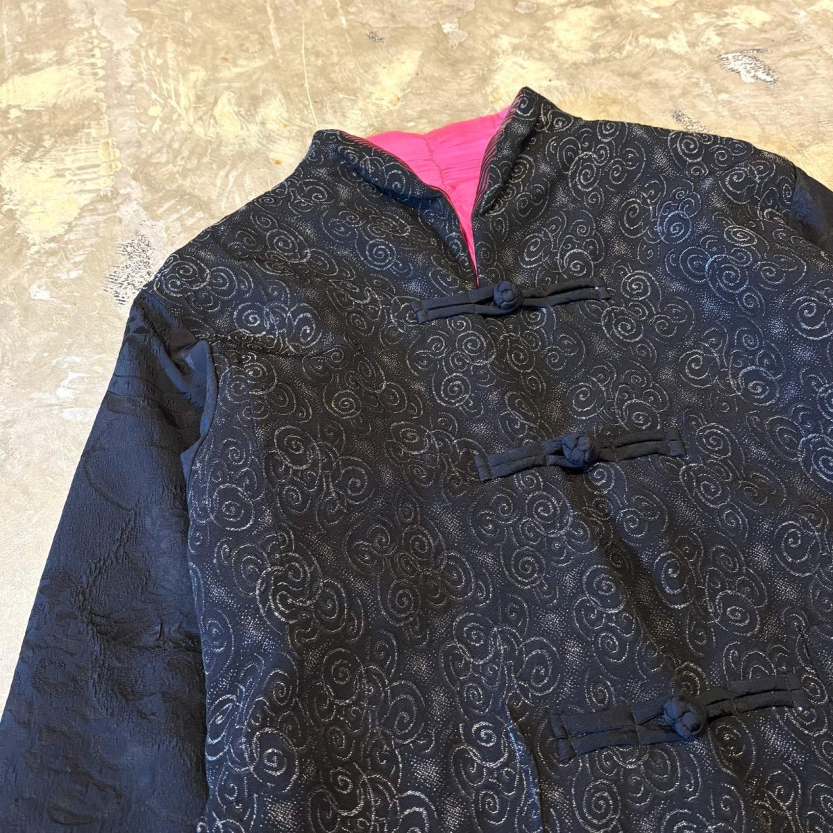 画像3: ALL OVER PATTERN COLOR LINER CHINA BUTTON JACKET / Mens L (3)