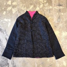 画像1: ALL OVER PATTERN COLOR LINER CHINA BUTTON JACKET / Mens L (1)