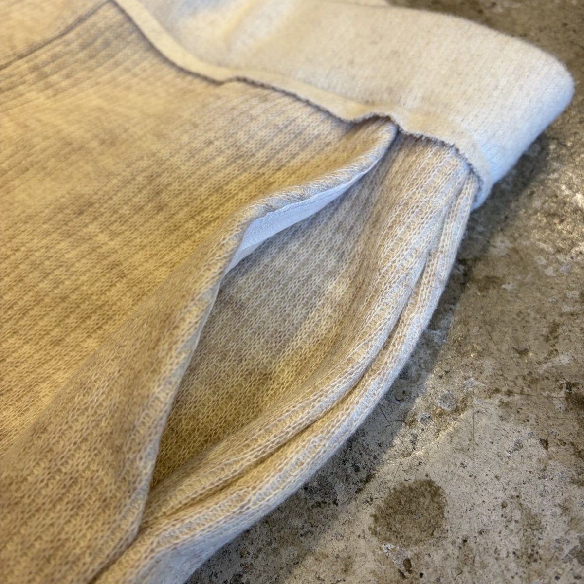 画像6: IVORY COLOR DESIGN KNIT PANTS / W26~W34 (6)