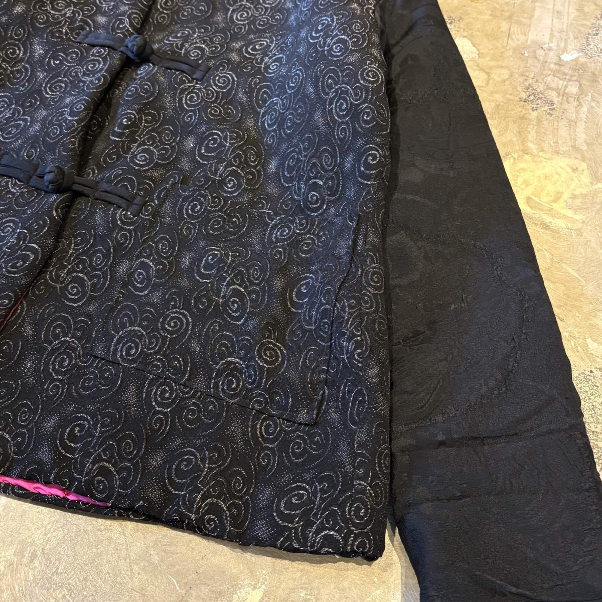 画像6: ALL OVER PATTERN COLOR LINER CHINA BUTTON JACKET / Mens L (6)