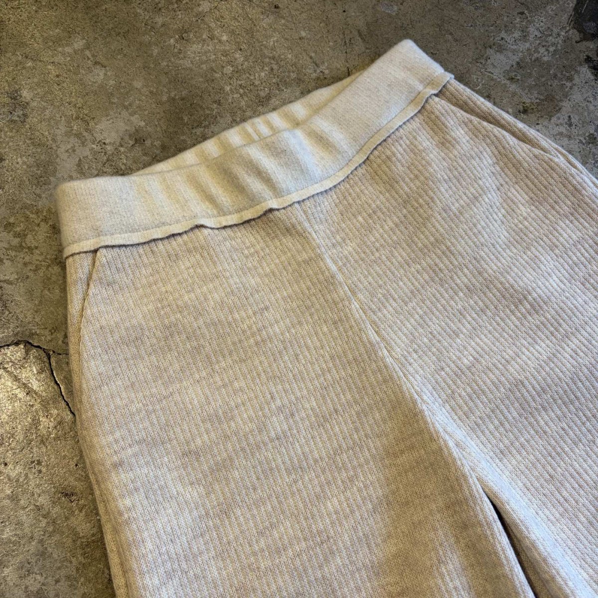 画像3: IVORY COLOR DESIGN KNIT PANTS / W26~W34 (3)