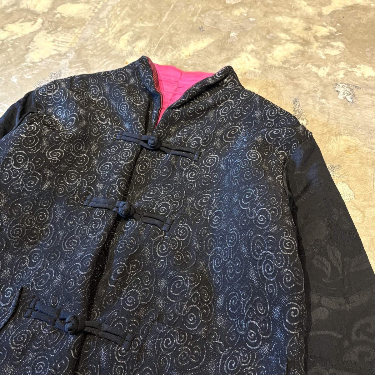 画像4: ALL OVER PATTERN COLOR LINER CHINA BUTTON JACKET / Mens L (4)