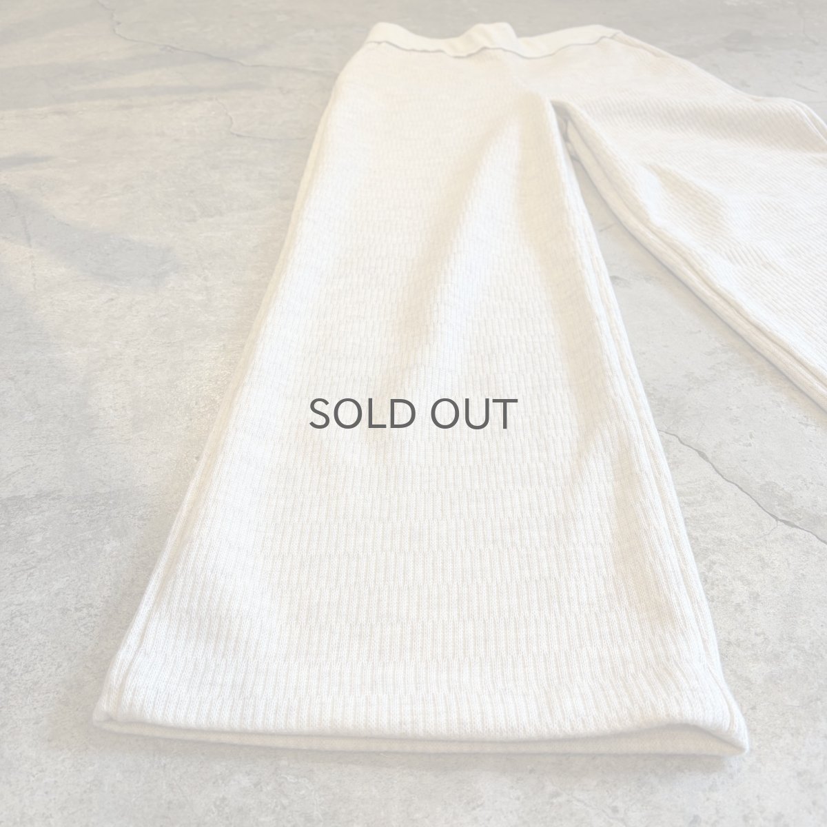 画像4: IVORY COLOR DESIGN KNIT PANTS / W26~W34 (4)