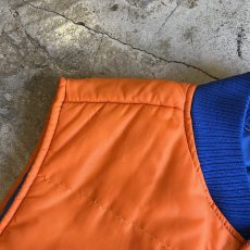 画像8: OLD BI COLOR DEUBLE POCKET DESIGN QUILTING VEST / Ladies L (8)