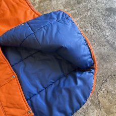 画像5: OLD BI COLOR DEUBLE POCKET DESIGN QUILTING VEST / Ladies L (5)