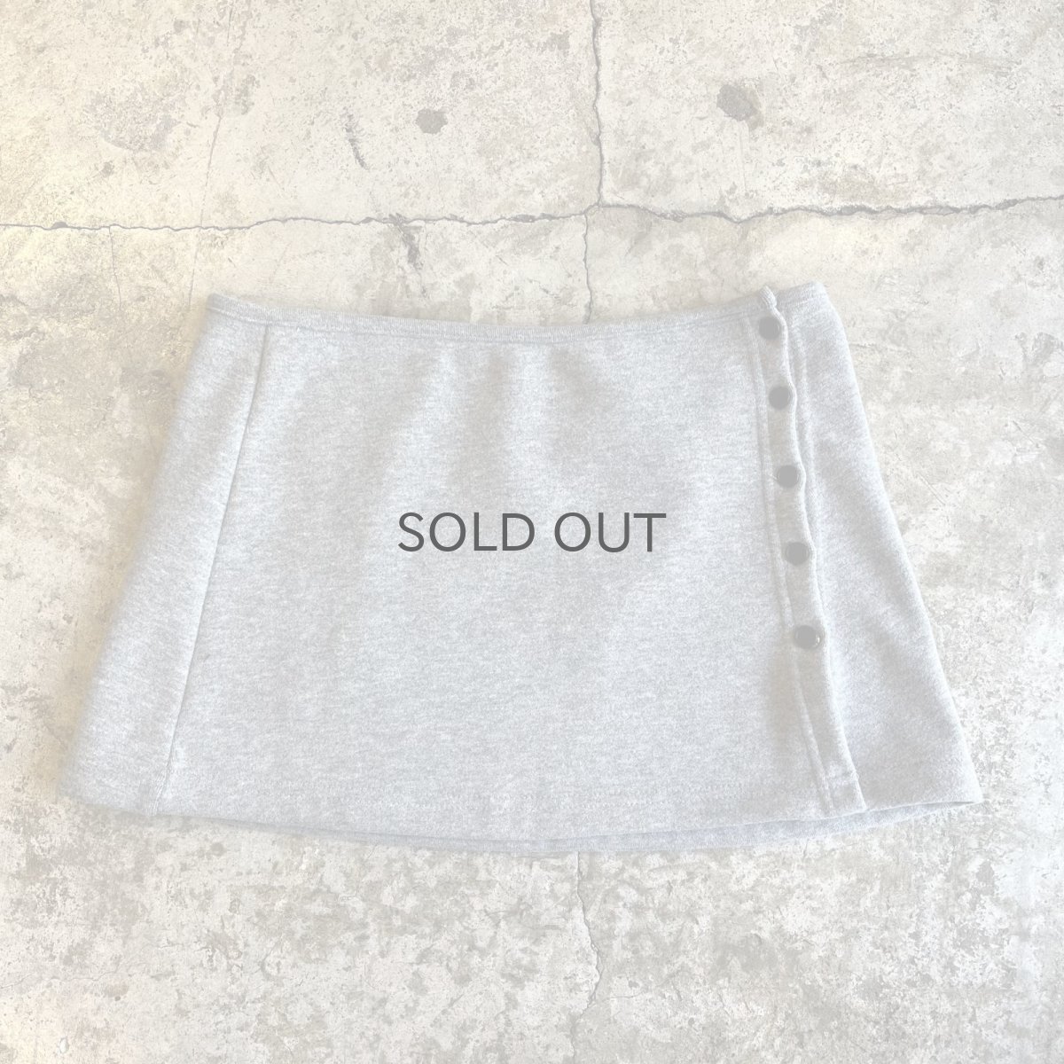 画像4: 2 WAY SKIRT LAYERED DESIGN SOFT FLARE SWEAT PANTS / W22~W30 (4)