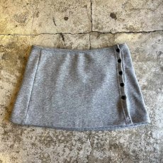 画像4: 2 WAY SKIRT LAYERED DESIGN SOFT FLARE SWEAT PANTS / W22~W30 (4)