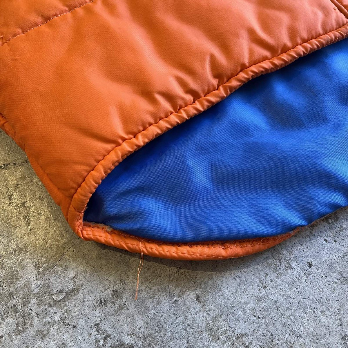 画像3: OLD BI COLOR DEUBLE POCKET DESIGN QUILTING VEST / Ladies L (3)