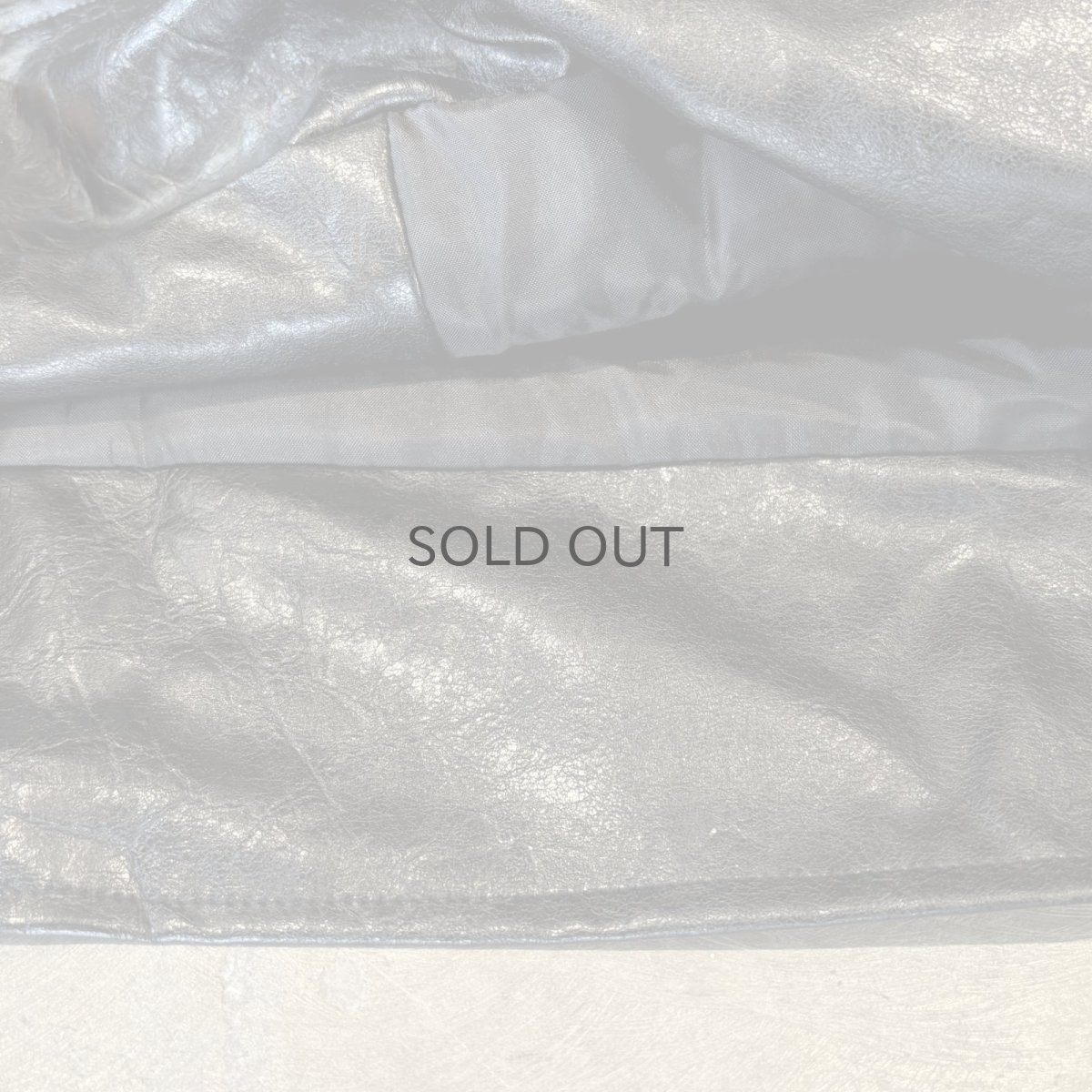 画像8: FAUX LEATHER HI-NECK FIREMAN JACKET / Mens L (8)