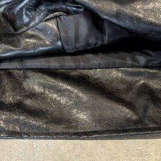 画像8: FAUX LEATHER HI-NECK FIREMAN JACKET / Mens L (8)