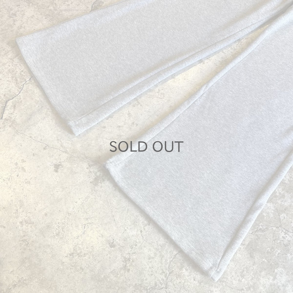 画像6: 2 WAY SKIRT LAYERED DESIGN SOFT FLARE SWEAT PANTS / W22~W30 (6)