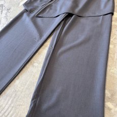 画像6: 【WONDERGROUND】ZIP SKIRT LAYERED BELTED SLACKS / GREY / OS (6)