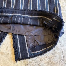 画像9: STRIPE PATTERN SLIT DESIGN BELT SKIRT / FREE~W30 (9)