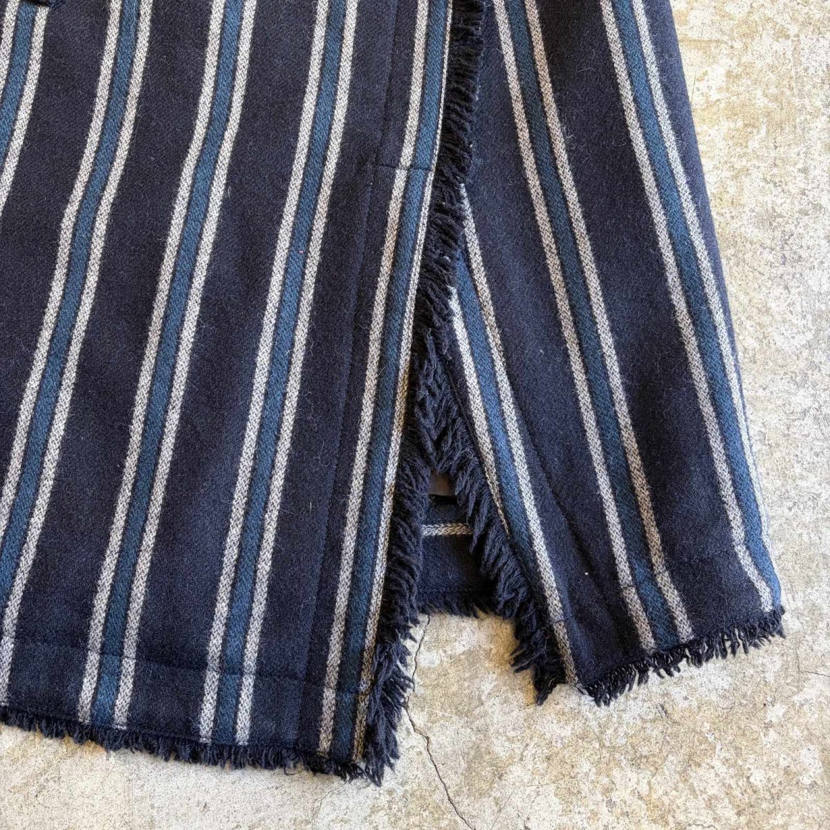 画像4: STRIPE PATTERN SLIT DESIGN BELT SKIRT / FREE~W30 (4)