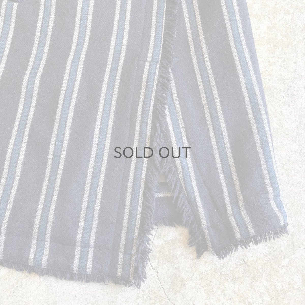 画像4: STRIPE PATTERN SLIT DESIGN BELT SKIRT / FREE~W30 (4)