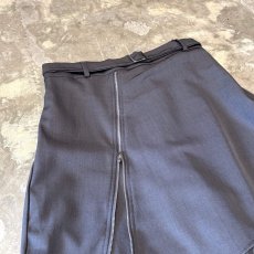 画像3: 【WONDERGROUND】ZIP SKIRT LAYERED BELTED SLACKS / GREY / OS (3)